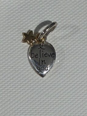 🤩 BRIGHTON Two-Tone Heart Charm with Gold Star
